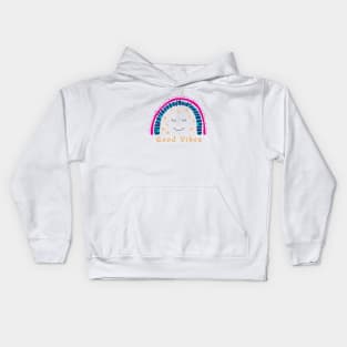 Good Vibes Rainbow Design Kids Hoodie